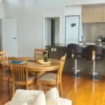 Spot accommodation on Great Barrier Island, the kitchen