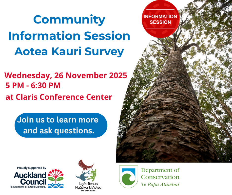 Community Information Session Aotea Kauri Survey (1)